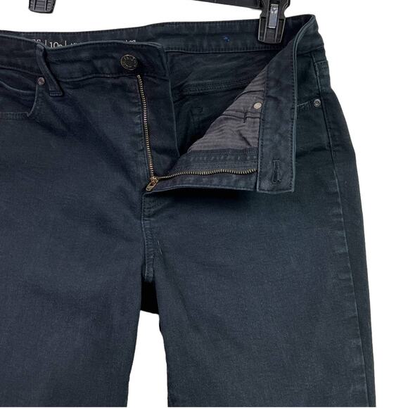 Talbots Flawless High Rise Straight Leg Five Pocket Jeans Black 10 Petite - Picture 13 of 13